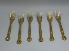 6 x Plateau Gold Plated Forks