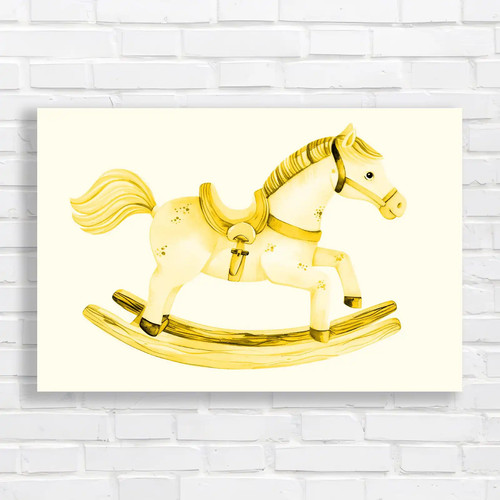 Whimsical wooden rocking horse - whimsical,