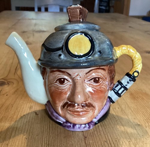 Character coal miner teapot - character,