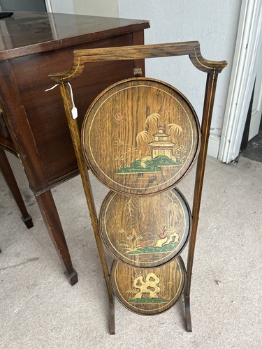 Wooden tier stand - wooden, with