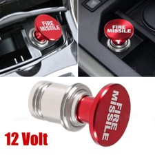 DC 12V Fire Missiles Push Button Car Lighter Replace Car Interior Accessories