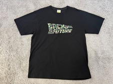 A BATHING APE x Back to the Future Camo Logo Tee T-Shirt XXL BAPE DeLorean