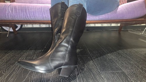 Genuine leather cowboy - leather,