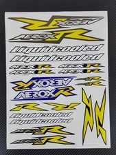 Aerox 50 decals stickers graphics sheet set for Yamaha aerox R yellow