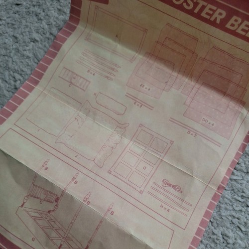 Vintage sindy four poster - poster, bed