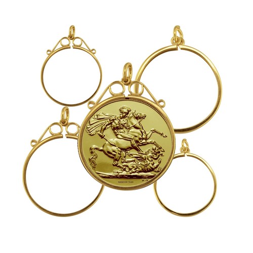9ct solid gold half - gold, sovereign