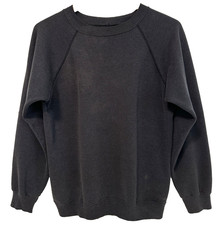 S/M Vtg 90s Faded Black Blank