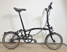 Brompton C Line 6 Speed Mid Handlebar Folding Bike - Matt Black