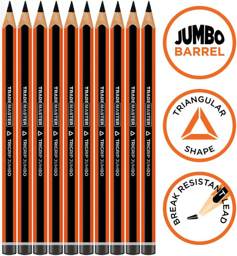 Carpenters pencils pack 10 - pencils,