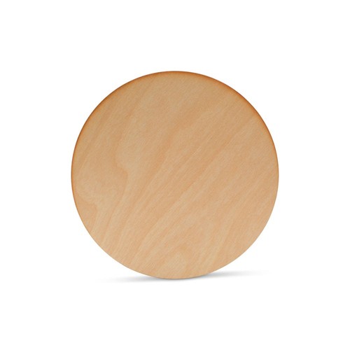 Wood circle discs inch 8 - wood, 1/8