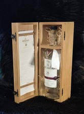 Macallan 25 Year Old Highland Scotch Whisky Single Malt Empty Bottle W/ Box 
