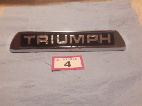 Triumph stag rear - bumper, badge