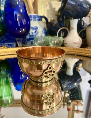 Vintage copper triquetra - copper,