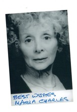 Maria Charles English film actress Signed 5x3 B/W Promo Photo Autographed