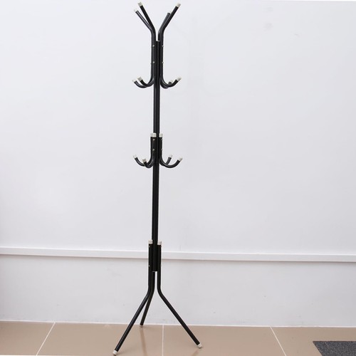 Black metal coat - metal, stand