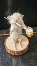 Taxidermy funny smoking mouse