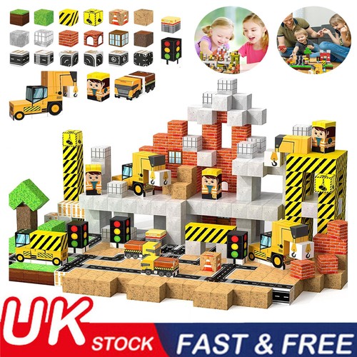 100pcs magnetic cube - magnetic, building