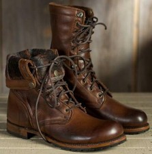 Hot Mens Retro Lace Up Gothic