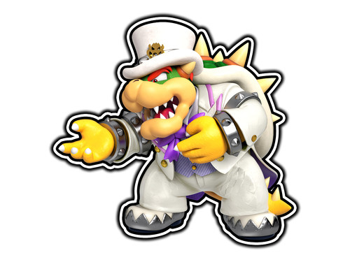 Bowser white wedding - bowser,