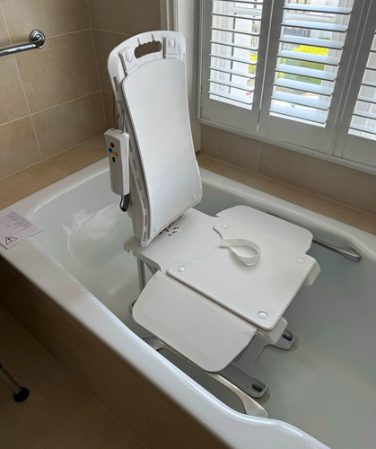 Recliner bath lift seat with - bath,