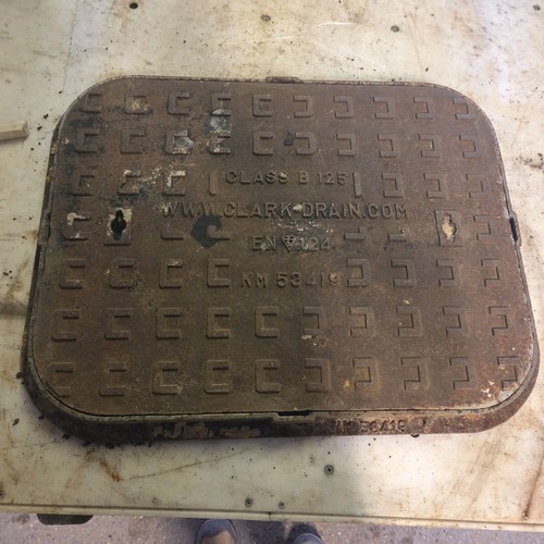 Cast iron manhole - cast, cover