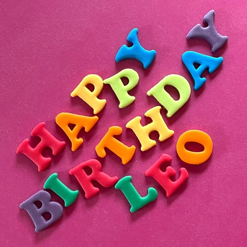Edible letters numbers bright - edible,