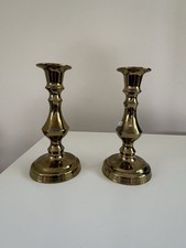 Pair of Brass Candlesticks 13cm high