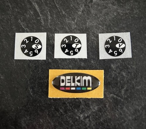 Delkim plus dome sticker label - delkim,