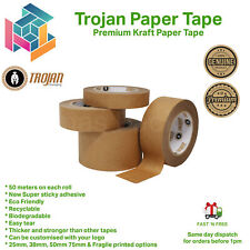 25mm 38mm 50mm 75mm Eco Kraft Paper Picture Framing Backing Tape Self Adhesive