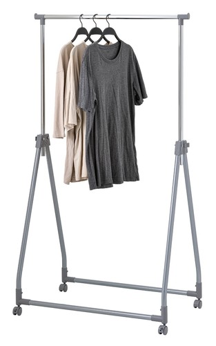 Adjustable chrome clothes - chrome, rack