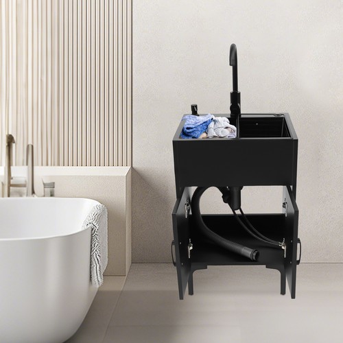 Freestanding utility sink with - utility,