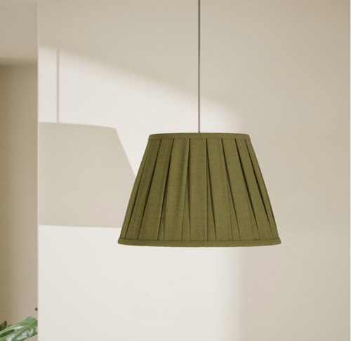 Olive 30cm pleated empire - olive,