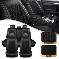 5-seat Front+Rear Full Set Car Leather 5-Seat Covers For Peugeot 207 307 407 508
