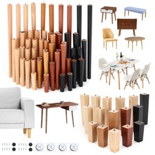 4X Wood Table Legs Tapered