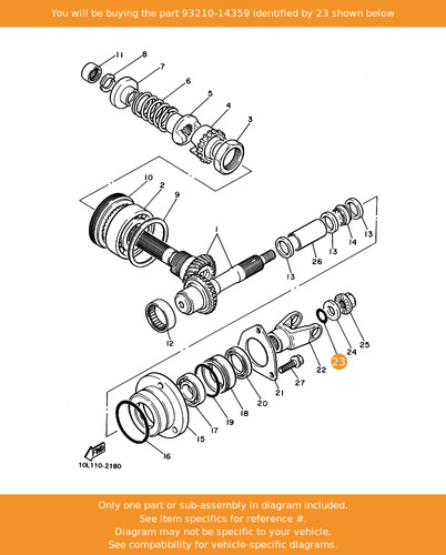 Yamaha ring 93210 14359 - yamaha, 93210-14359