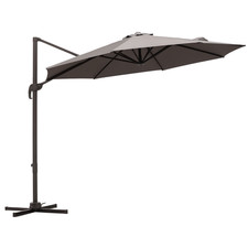 Outsunny 3M Cantilever Parasol Aluminium Garden Umbrella Crank, Refurbished