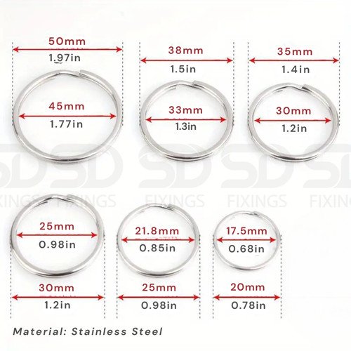 Stainless steel split - steel,