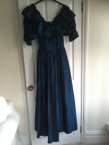 Vintage 1980s blue - , ballgown