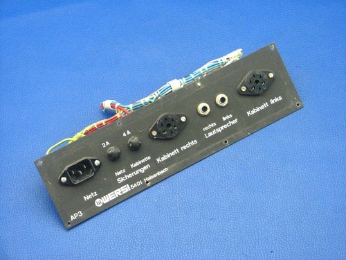Connection panel replacement - /,