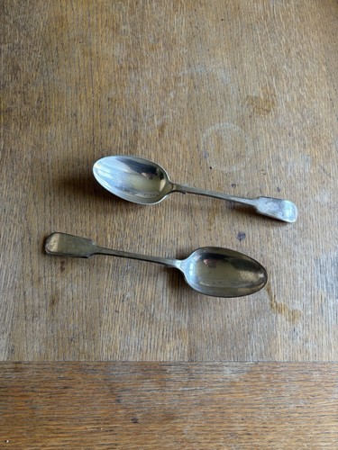 Antique serving spoons - antique,