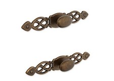 2 x Antique Brass Effect