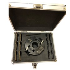 40mm Wide x 93mm Dia X 1 1/4 Inch Spindle Moulder Cutter Block with 6 Knife Set