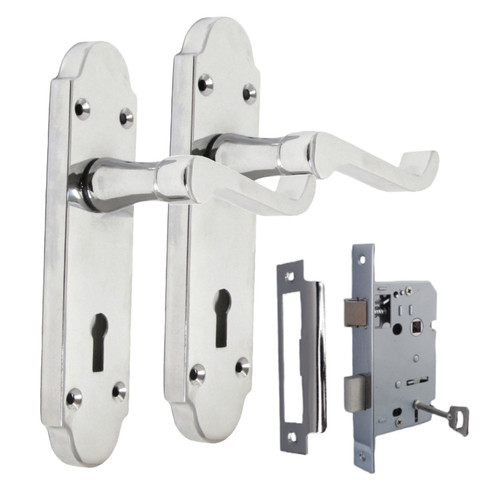 Epsom door handle chrome - handle,