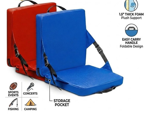 Folding stadium seat cushion - stadium,