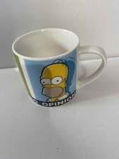 The Simpsons Homer Simpson No Opinion Coffee Mug Tea Cup FOX 2006 Ceramic D’oh