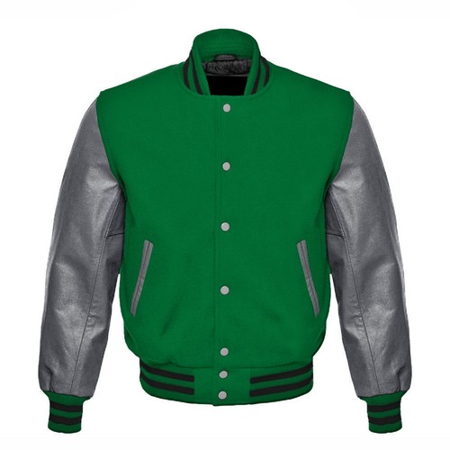 Green wool grey real - wool,