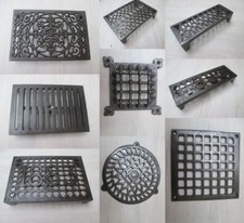 CAST IRON OLD RETRO VINTAGE REPRO RUSTIC VICTORIAN AIR VENT BRICK GRILLE COVER