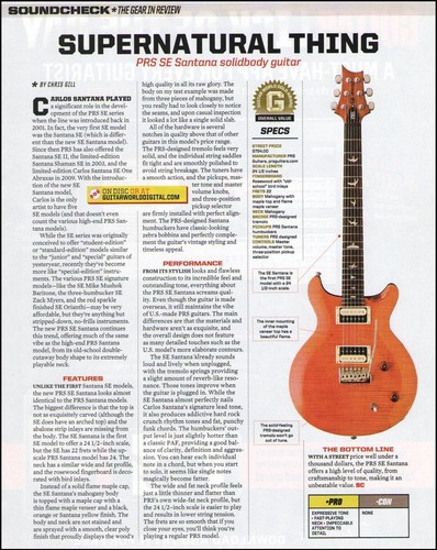 Prs santana solid body - santana,
