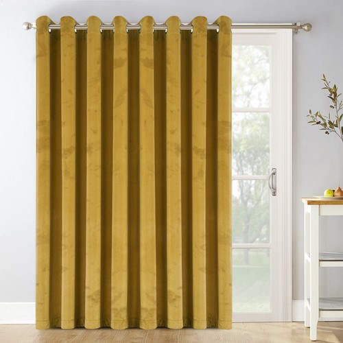 Crushed velvet door curtain - door,