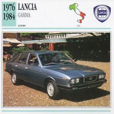 1976-1984 LANCIA GAMMA Classic Car Photograph / Information Maxi Card